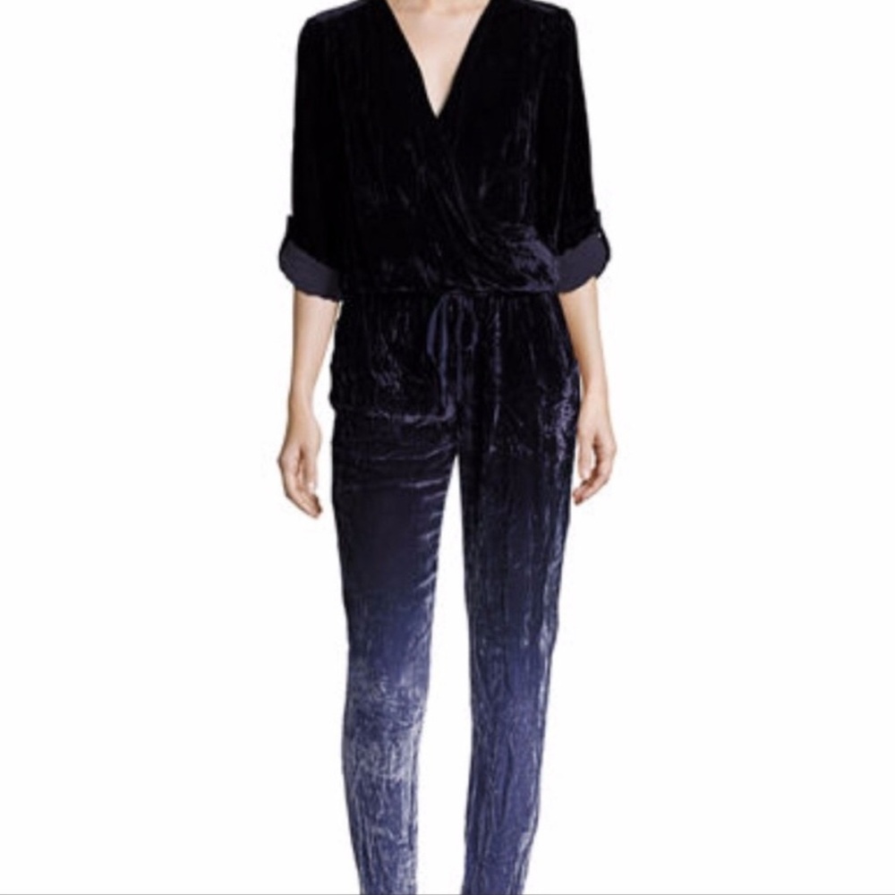 Silk Velvet Ombre Jumpsuit